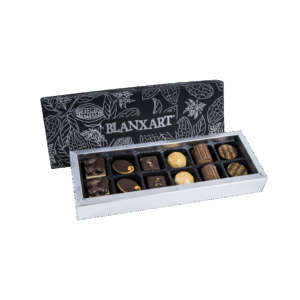 Estuche Flor de Cacao. 12 Bombones. 155g.